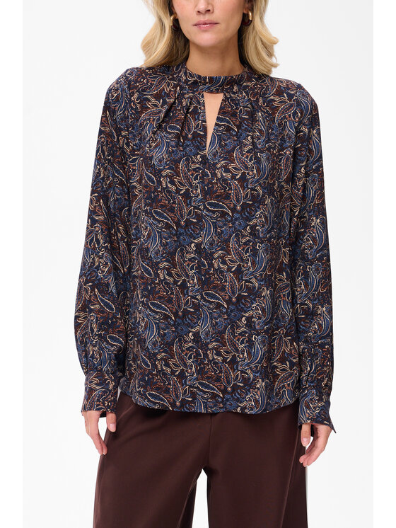 blue shadow blue shadow Bluzka Ika Niebieski Regular Fit