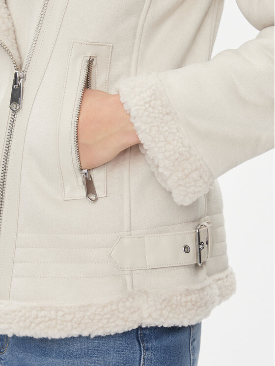 ONLY ONLY Fellmantel 15304775 Beige Regular Fit