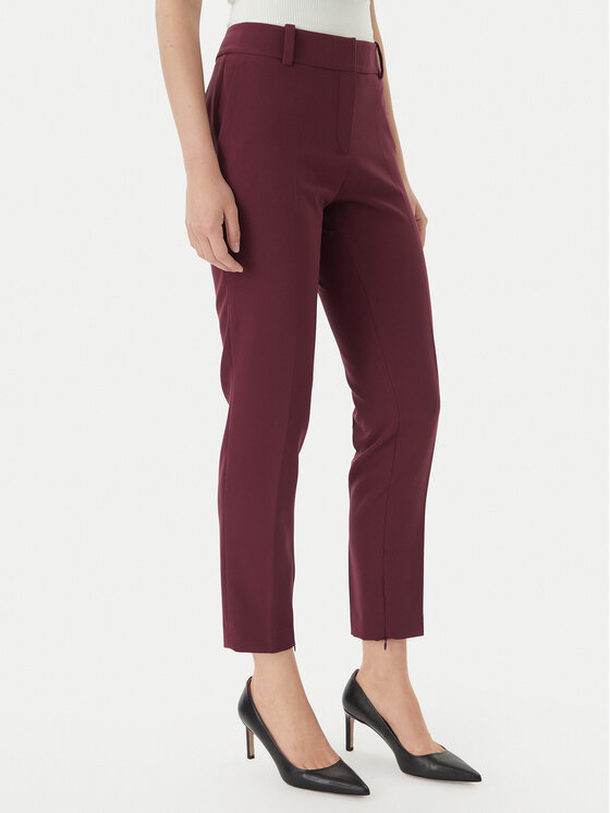 HUGO Pantaloni din material Hedima-1 50544742 Vișiniu Slim Fit