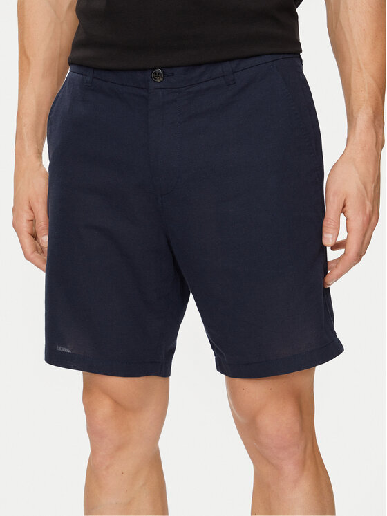 Jack & Jones Pantalon scurți din material Stace 12248627 Bleumarin Tapered Fit
