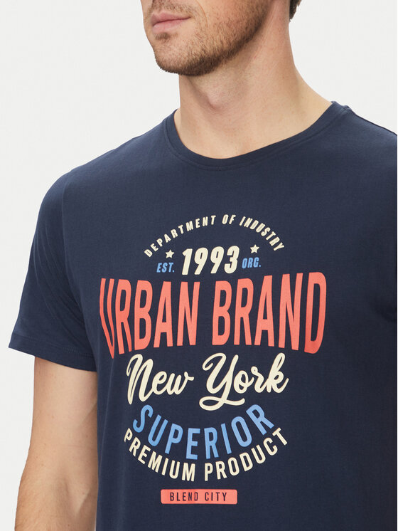 Blend Blend Tricou 20717759 Bleumarin Regular Fit