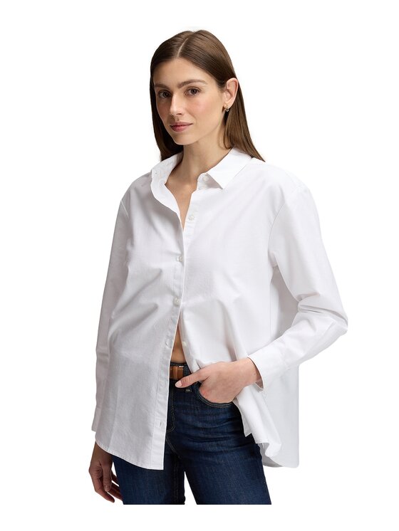 Lee Lee Koszula 112385726 Biały Boyfriend Fit