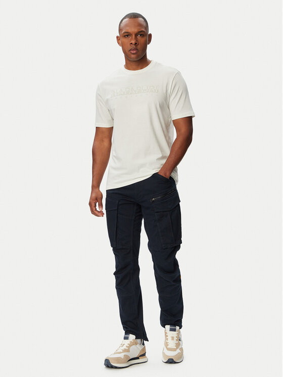 Napapijri Napapijri T-Shirt S-Bollo SS 3 NP0A8BAF Λευκό Regular Fit