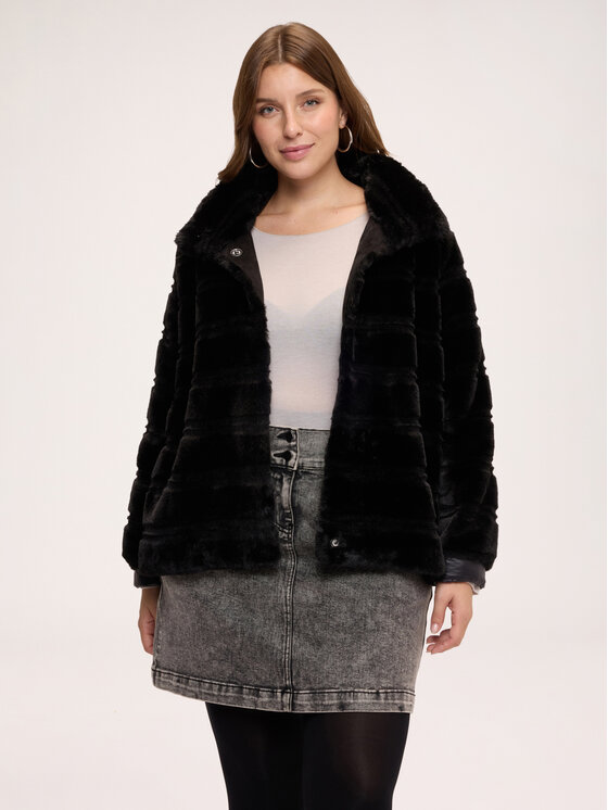 Fiorella Rubino Fiorella Rubino Płaszcz zimowy F053T001606N033 Czarny Regular Fit