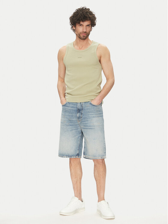 HUGO HUGO Tank top Dapota 50542089 Zelena Slim Fit