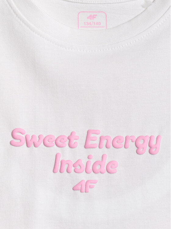 4F 4F T-Shirt JELLIFICATION Biały Loose Fit