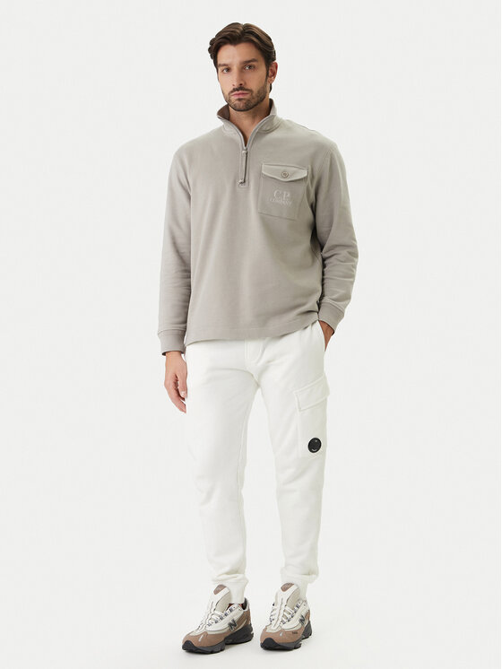 C.P. Company C.P. Company Pantaloni trening 20CMSP067A110044G Écru Regular Fit