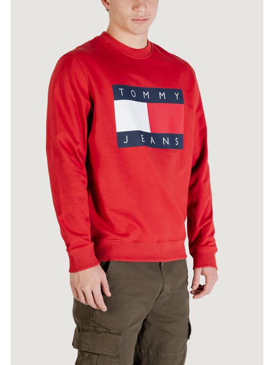 Tommy Jeans Tommy Jeans Felpa DM0DM22643 Rosso Casual Fit