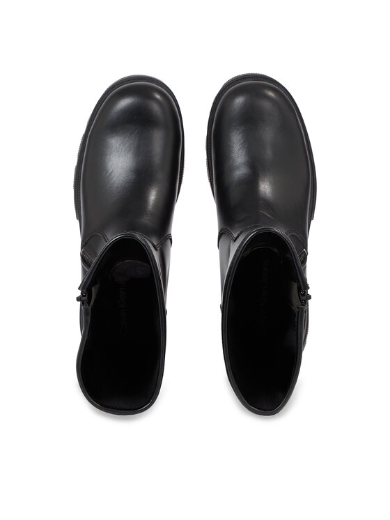 Calvin Klein Jeans Calvin Klein Jeans Ботильйони Chunky Combat Zip Boot Wn YW0YW01109 Чорний