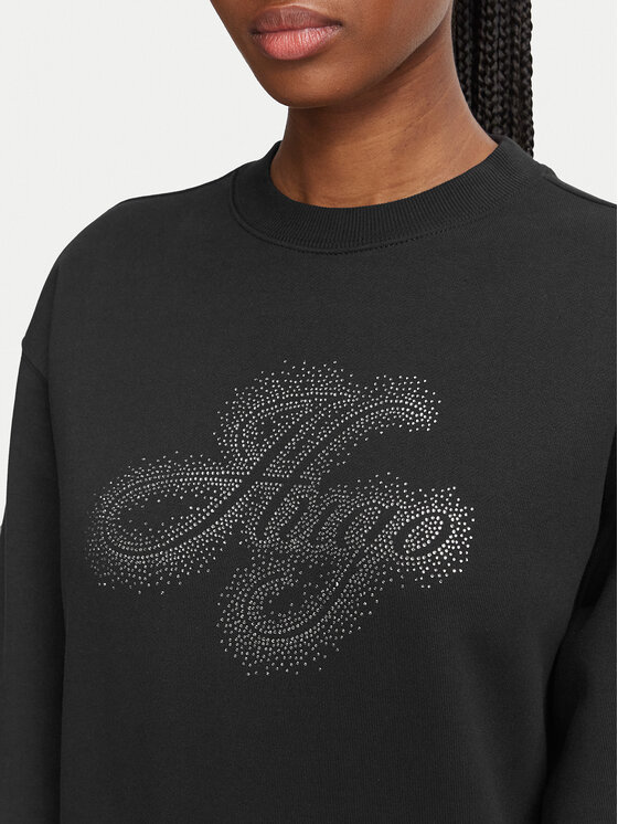 HUGO HUGO Світшот Danicey  50570917 Чорний Relaxed Fit