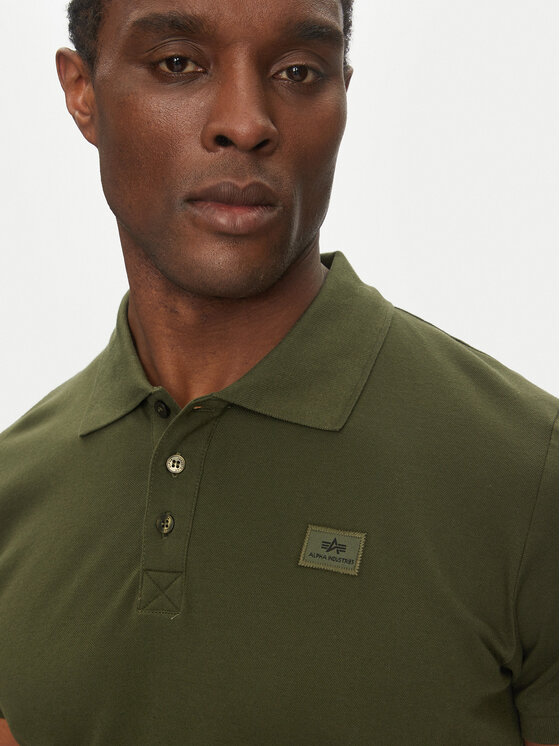 Alpha Industries Alpha Industries Polo AI.136600-257-XXL Zielony Regular Fit