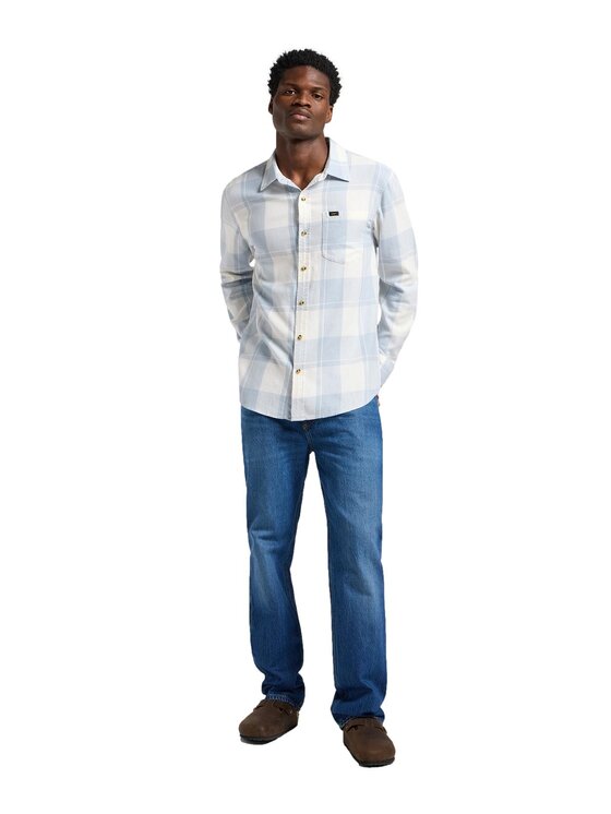 Lee Lee Koszula 112364144 Niebieski Regular Fit