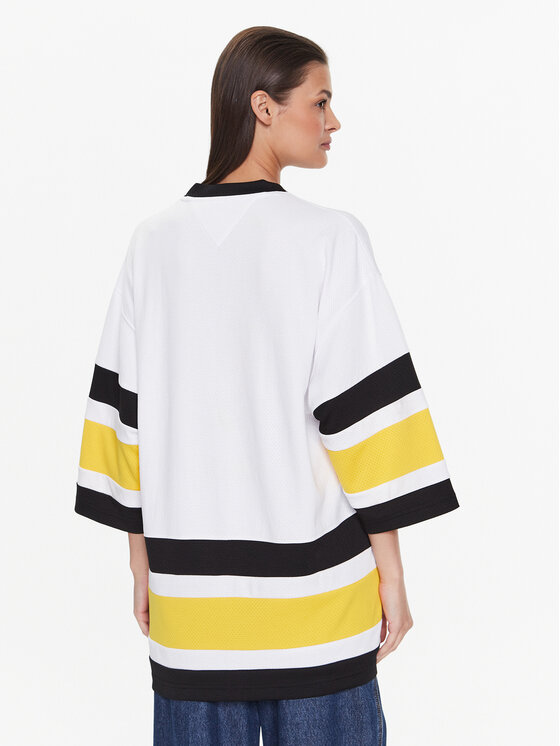 Tommy Jeans Tommy Jeans Majica Collegiate 85 DW0DW14862 Bijela Oversize