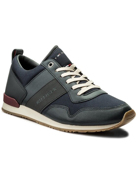 Tommy Hilfiger Tommy Hilfiger Laisvalaikio batai Iconic Mesh Mix Runner FM0FM01477 Tamsiai mėlyna