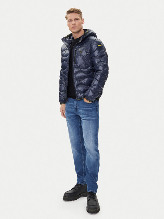 Blauer Blauer Pernata jakna 25WBLUC03074 Tamnoplava Regular Fit