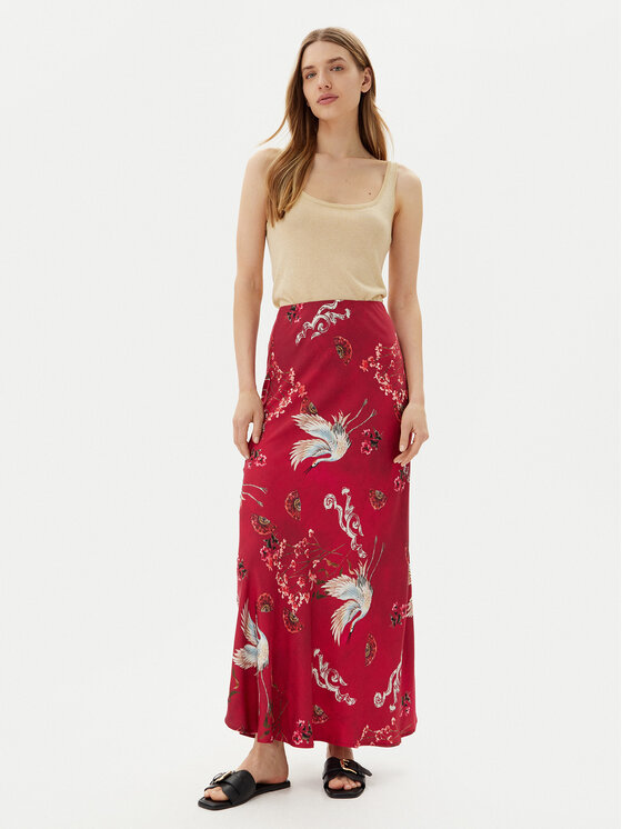 ViCOLO ViCOLO Maksi sijonas TD0472 Vyšninė Slim Fit