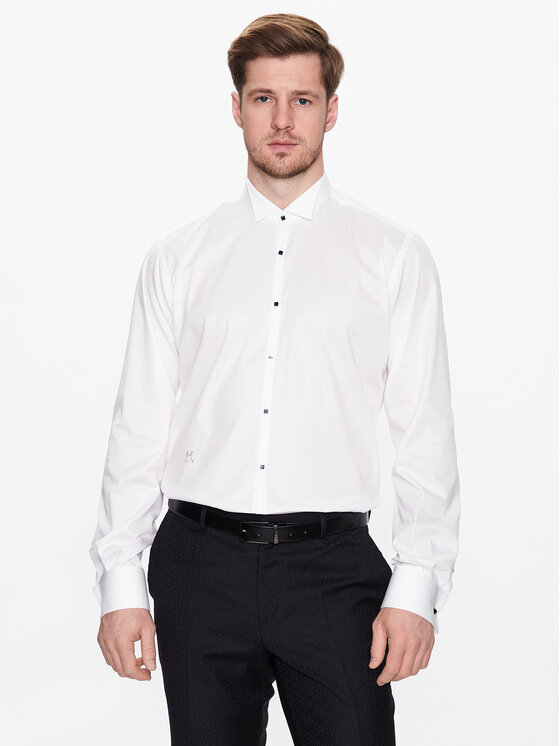 KARL LAGERFELD KARL LAGERFELD Риза 605006 532699 Бял Regular Fit