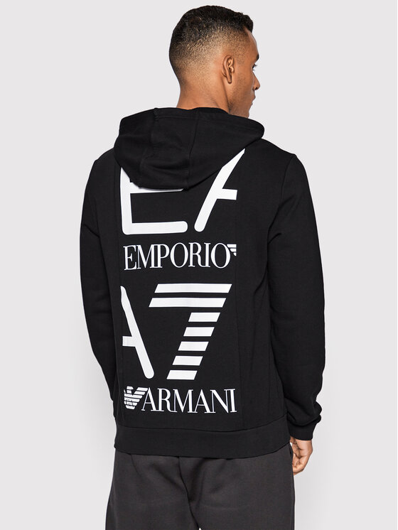 奉呈 イーエーセブン EA7 EMPORIO ARMANI メンズ スウェット パーカー 6LPM57 PJHDZ 1200 ブラック 黒 サイズ  notimundo.com.ec