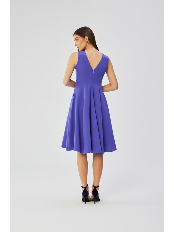 Stylove Stylove Koktejlové šaty S358 Fialová Comfortable Fit