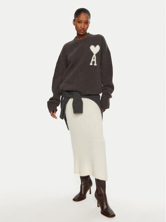 AMI PARIS AMI PARIS Pullover UKS025.KN0032 Grau Regular Fit