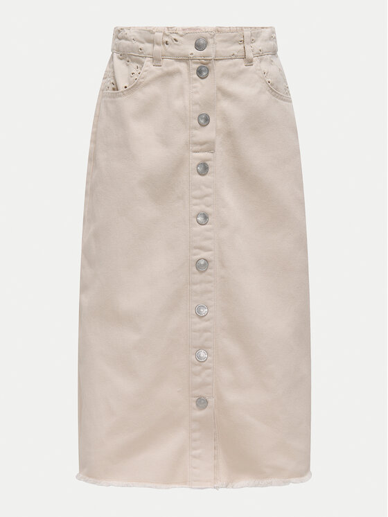Kids ONLY Kids ONLY Jeansrock Elsa 15341143 Beige Regular Fit