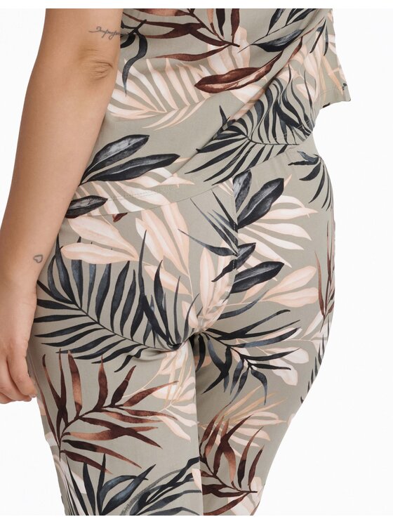 Esotiq Esotiq Piżama 40601-97X Zielony Jogger Fit