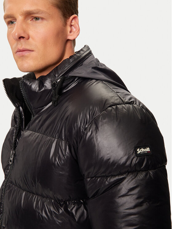 SCHOTT N.Y.C. SCHOTT N.Y.C. Μπουφάν χειμωνιάτικο COLUMBUSX Μαύρο Regular Fit