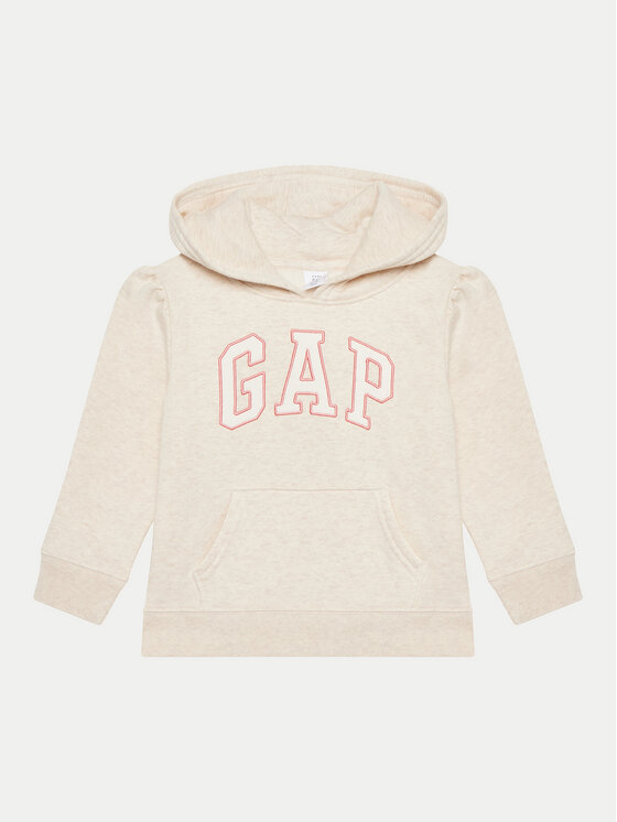 Gap Majica Dugih Rukava 618806-00 Bež Regular Fit