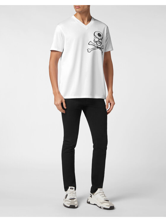 PHILIPP PLEIN PHILIPP PLEIN T-Shirt 9645 Bílá Regular Fit