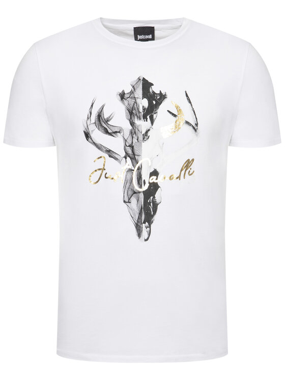 Just Cavalli Just Cavalli T-shirt S01GC0609 Blanc Regular Fit