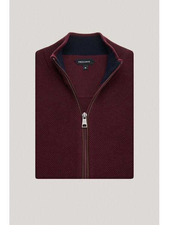 Próchnik Próchnik Kardigan PM14 SW073225000019 Bordowy Regular Fit
