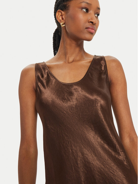 Max Mara Leisure Max Mara Leisure Φόρεμα κοκτέιλ Talete 2426226028 Καφέ Regular Fit