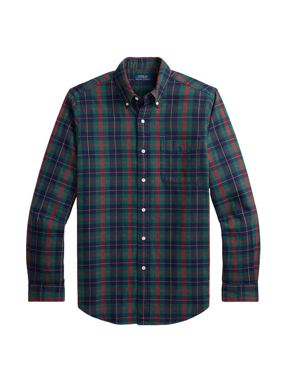 Polo Ralph Lauren Polo Ralph Lauren Košulja 710B30160001 Tamno zelena Custom Fit