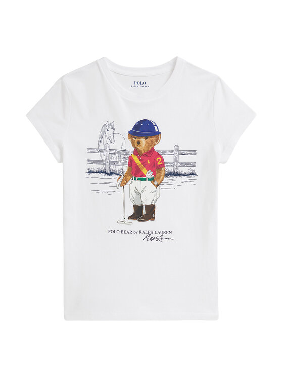 Polo Ralph Lauren Polo Ralph Lauren Majica 313A96120001 Bela Regular Fit