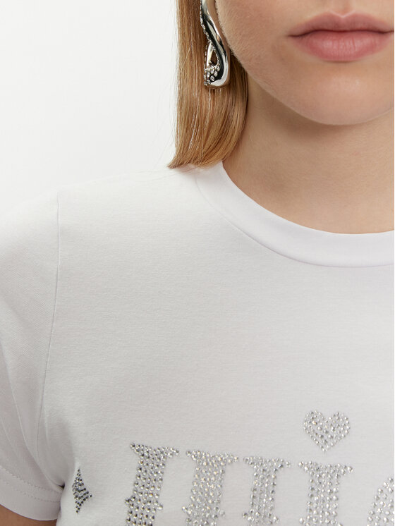 Juicy Couture Juicy Couture T-Shirt Ryder Rodeo JCBCT223826 Biały Slim Fit