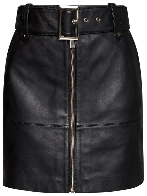 PINKO Pinko Nahkseelik Torta 2021 BLK01 1G151R Y672 Must Slim Fit