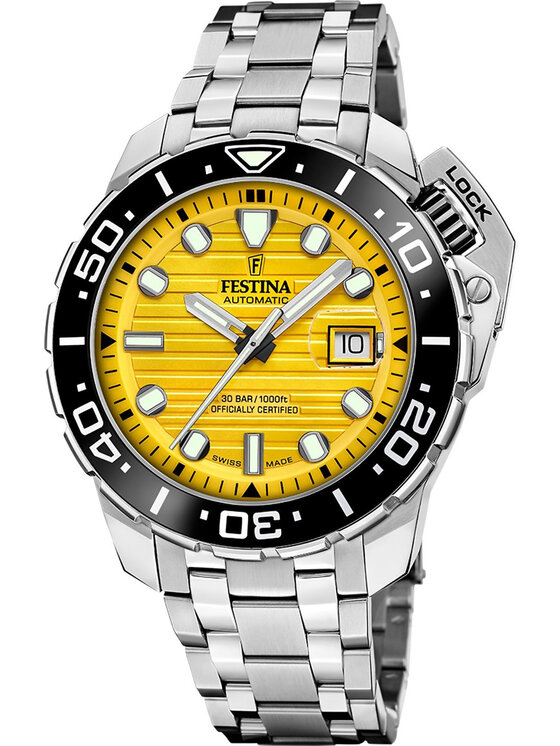 Festina Festina Zegarek F20043-1 Srebrny
