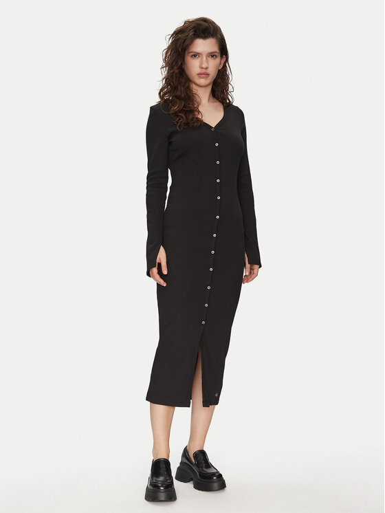 Calvin Klein Jeans Calvin Klein Jeans Rochie de zi J20J224830 Negru Slim Fit