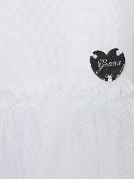 Guess Guess Elegantna haljina A4RK02 KC4T0 Bijela Regular Fit