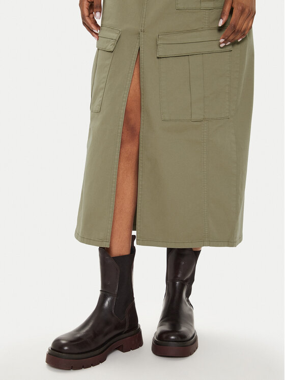 Gestuz Gestuz Midi sukně 10908161 Zelená Regular Fit