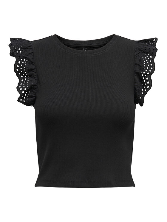 ONLY ONLY топ Mathilda 15308890 Черен Regular Fit