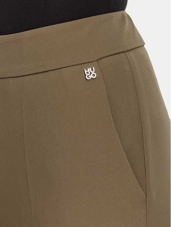 HUGO HUGO Spodnie materiałowe Hagonia-1 50539991 Brązowy jasny Slim Fit