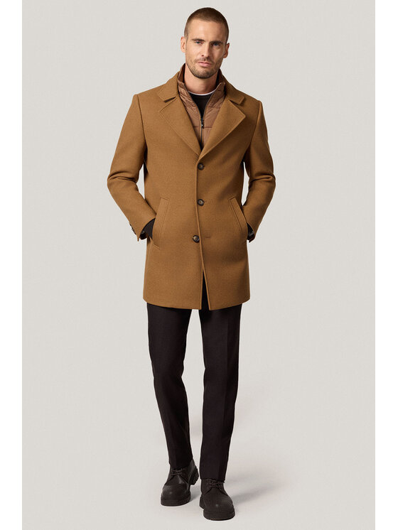 Próchnik Próchnik Płaszcz PM4 PC073225000022 Beżowy Regular Fit