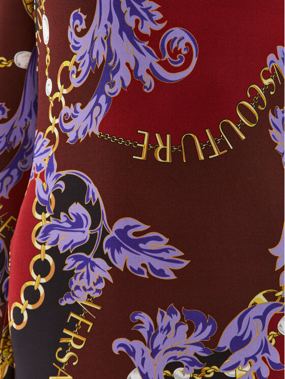 Versace Jeans Couture Versace Jeans Couture Ежедневна рокля 75HAO920 Виолетов Slim Fit