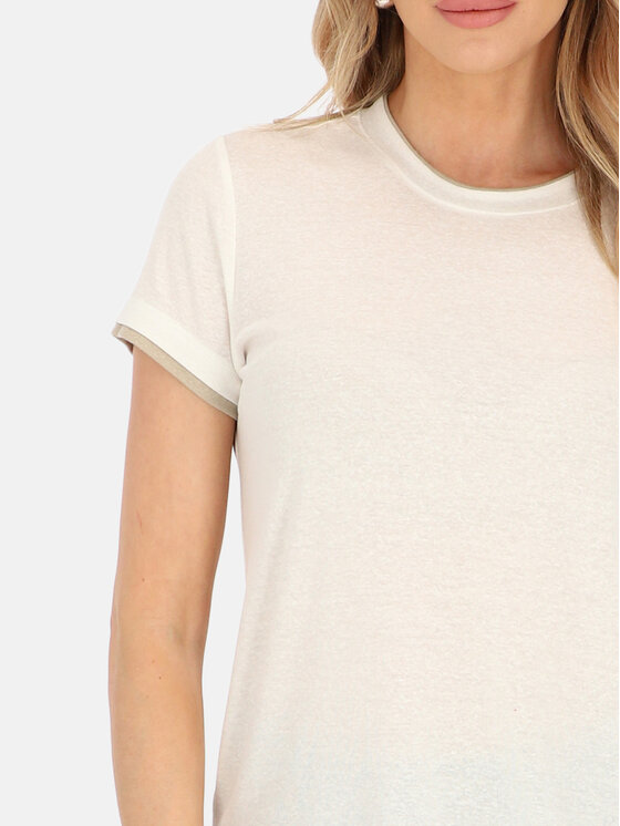 L’AF L’AF T-Shirt Kapri Kremowy Regular Fit