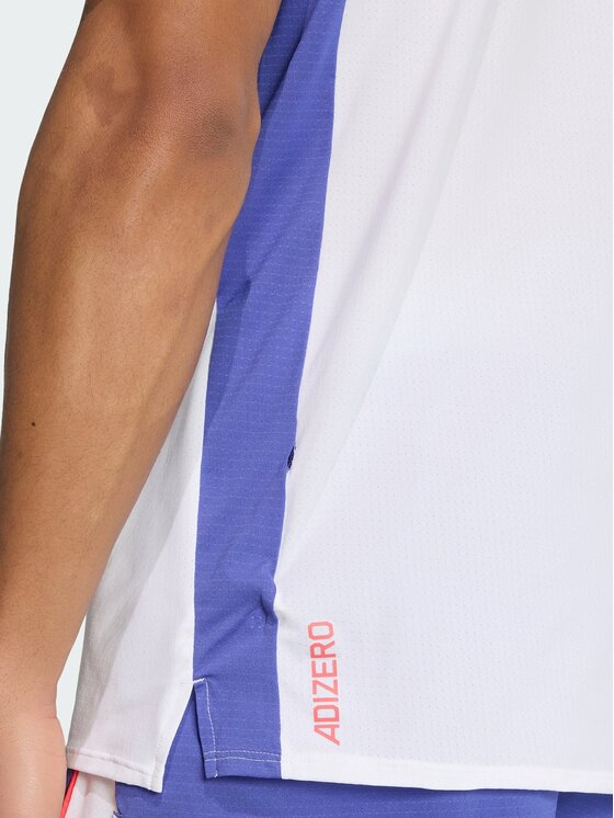 adidas adidas Koszulka techniczna Adizero Archive Biały Slim Fit