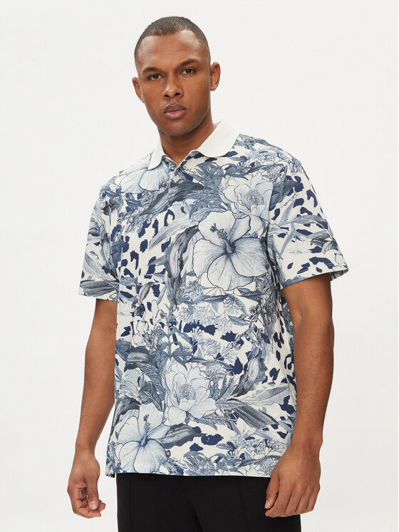 Just Cavalli Just Cavalli Polokošeľa 76OAG6RL Modrá Regular Fit