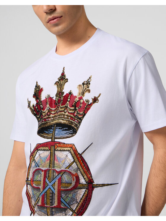 PHILIPP PLEIN PHILIPP PLEIN T-Shirt 29021 Biały Regular Fit