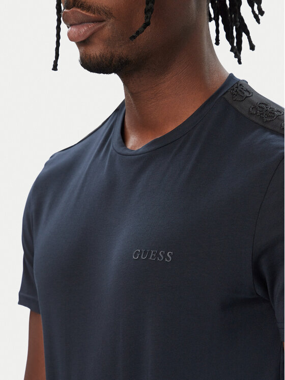Guess Guess Majica U6BM04 K5388 Mornarsko modra Regular Fit