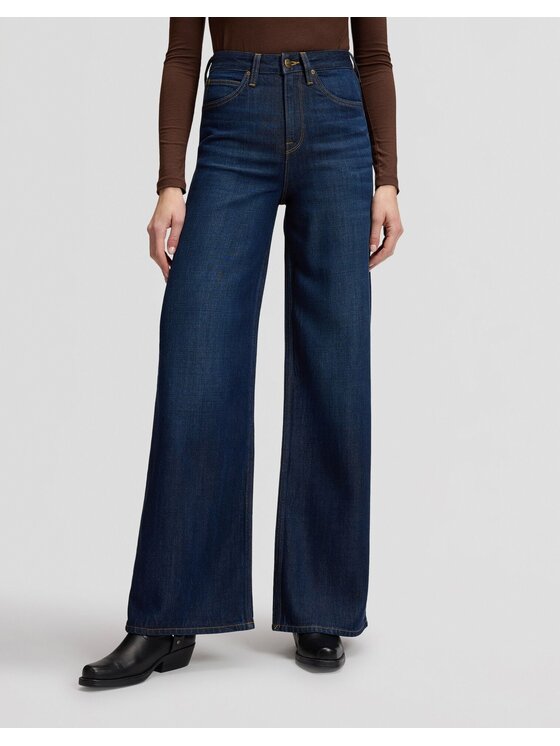 Lee Lee Jeansy STELLA Niebieski Wide Leg